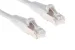 Cat6 Shielded Ethernet Patch Cable, Half-moon Boot, 0.5 ft, White