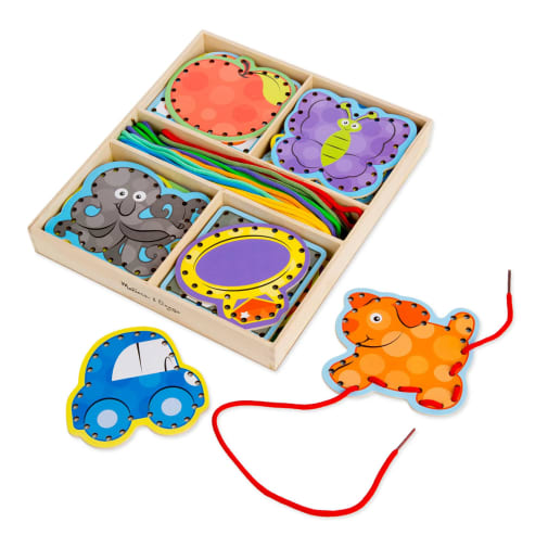 Melissa & Doug Alphabet Lacing Cards
