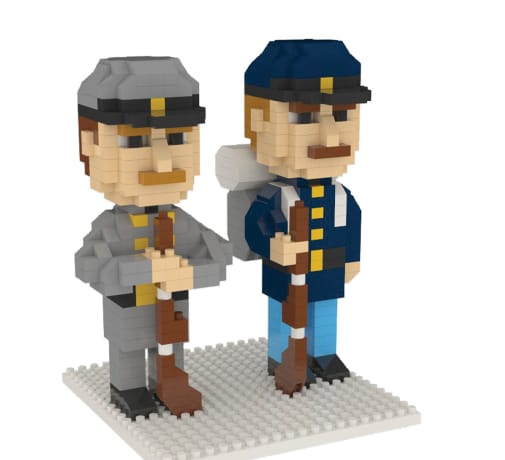 Mini Building Blocks: Civil War Soldiers (477 pieces)