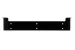1U Vertical Hanging Wall Mount Bracket, Heavy-duty 10-Gauge Steel, Black, 19in