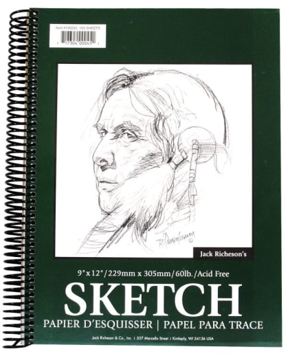 Sketchpad - 9" x 12" Spiral Bound  (100 Sheets)