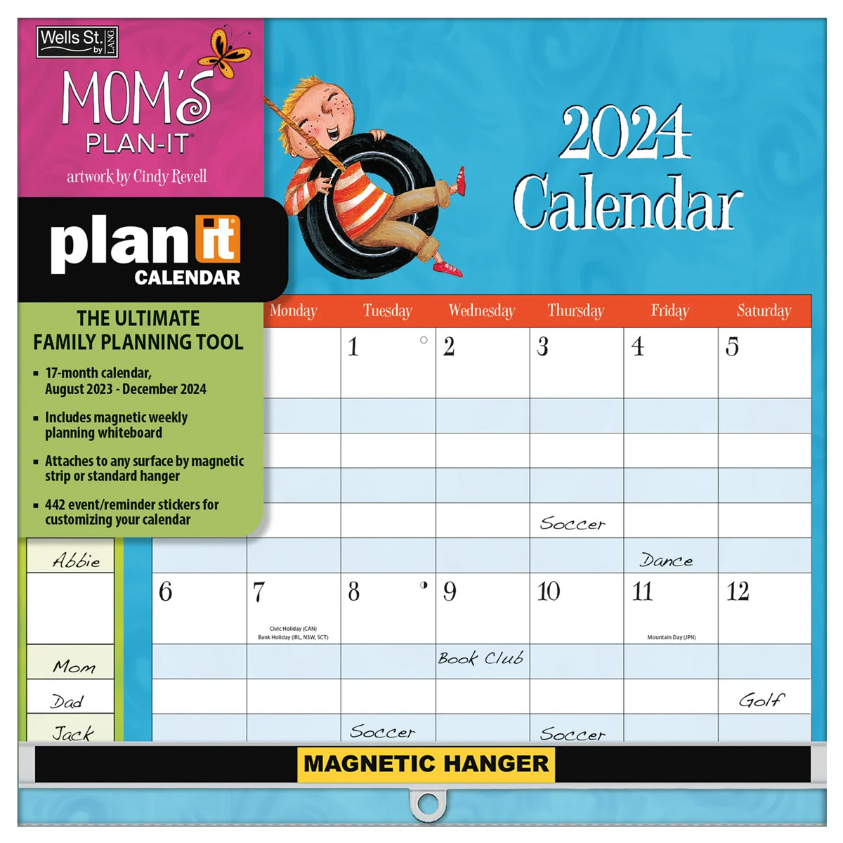 Mom's PlanIt Wall Calendar (August 2023 December 2024)