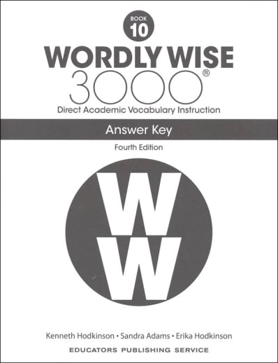Wordly Wise 3000 Book 10 Answer Key, 4th Edition