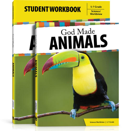 God Made Animals Set (Textbook & Student Workbook)