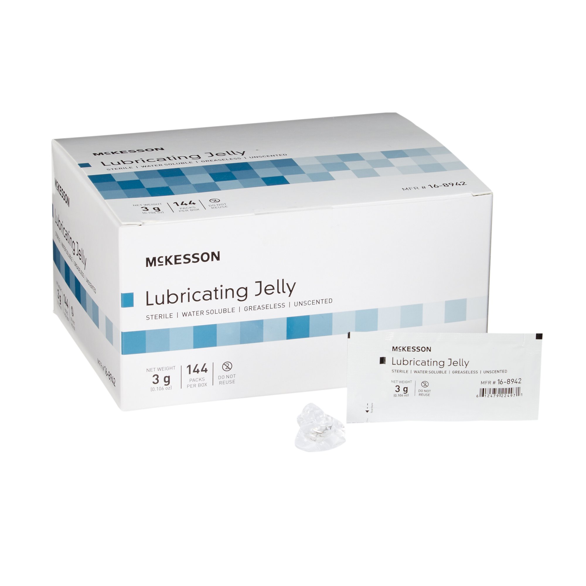 McKesson Lubricating Jelly, 3-gram Packet MK 1066698