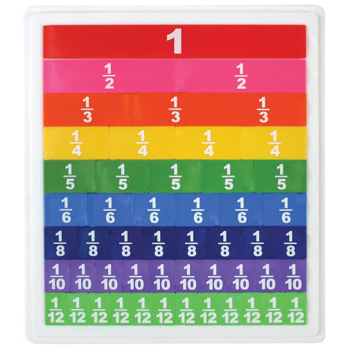 Magnetic Fraction Strips (51 pieces with tray)