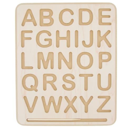 Wooden Tracing Board - Uppercase Letters