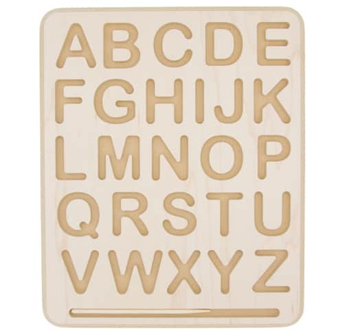 Wooden Tracing Board - Uppercase Letters