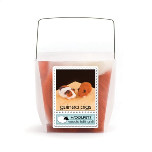 Needle Felting Kit: Guinea Pigs