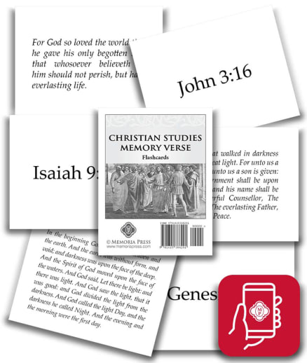 App Access: Memoria Press Christian Studies Memory Verse Flashcards