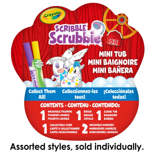 Crayola Scribble Scrubbie Mini Tub, Farm