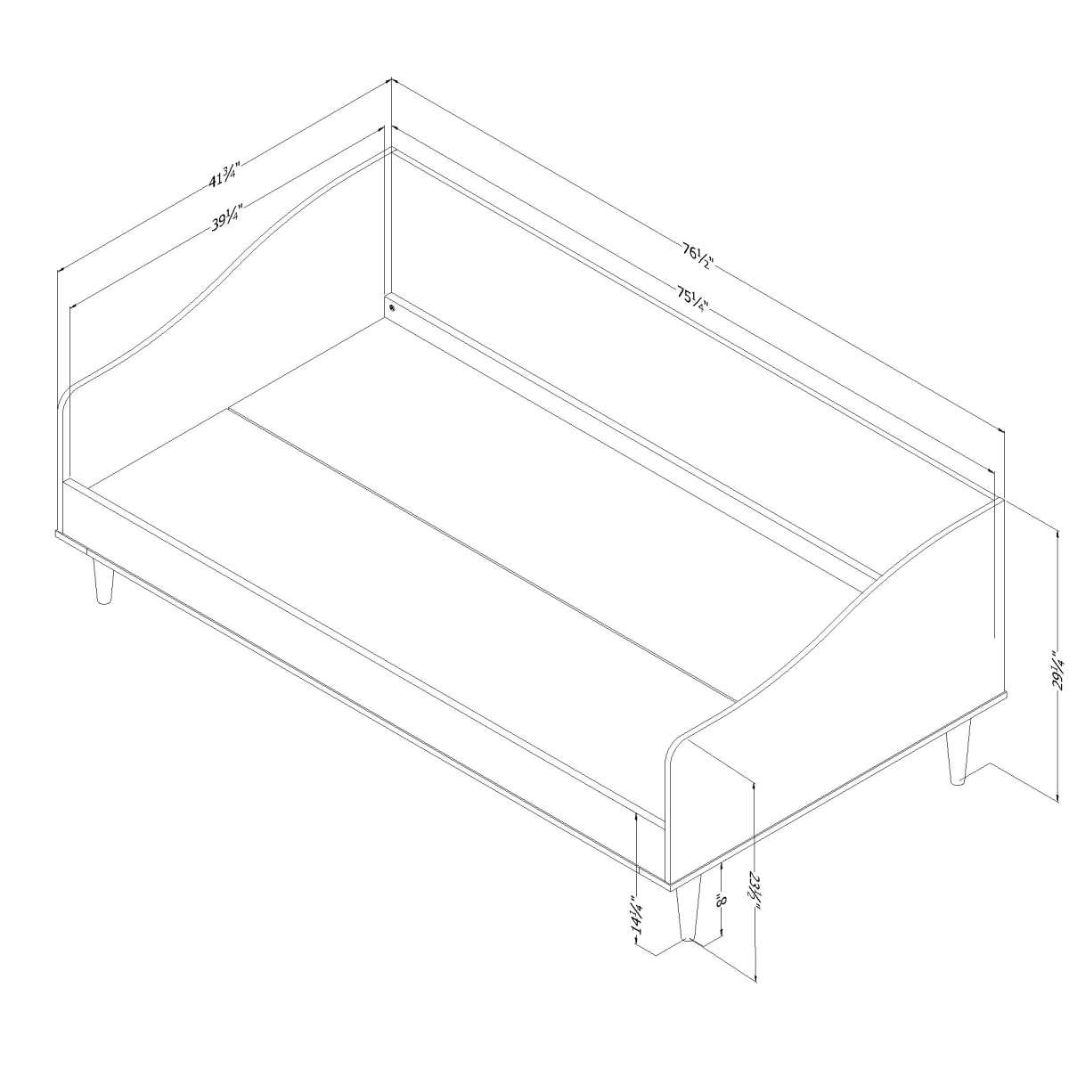 Cotton Candy Daybed Bed Kids Bedroom Baby and Kids Products