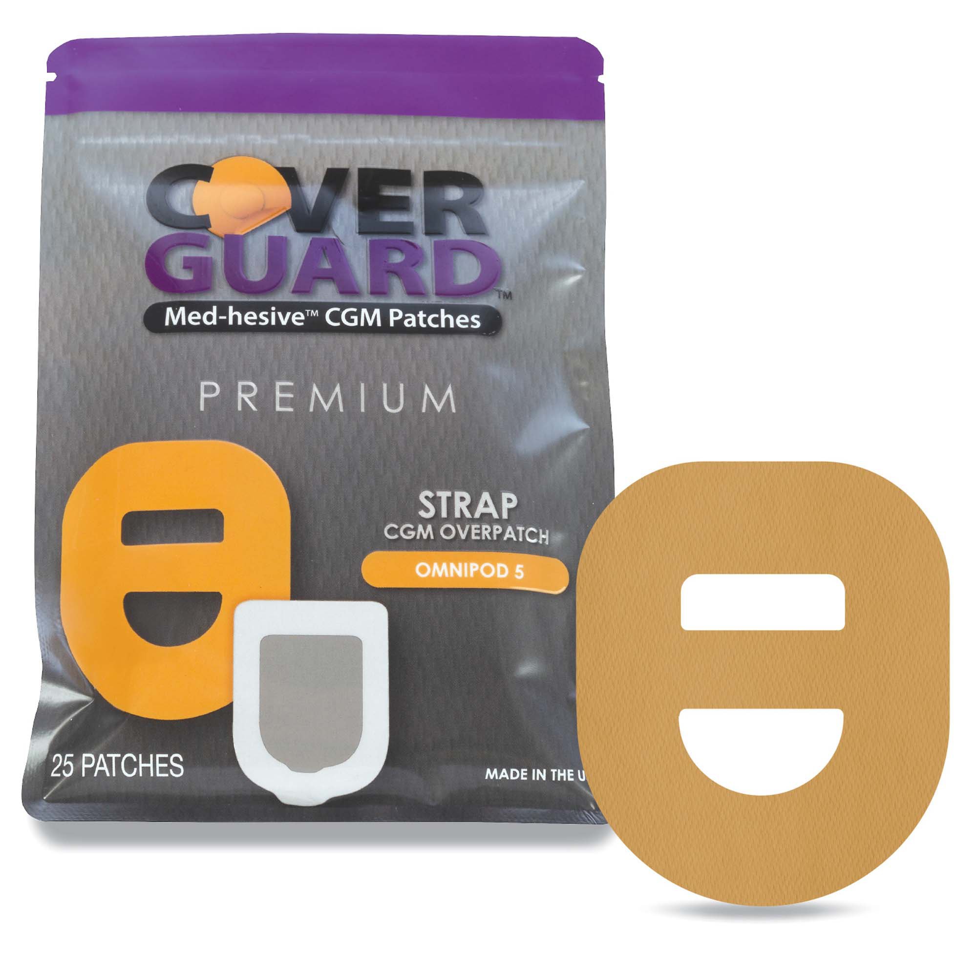 Sensor Overpatch CoverGuard Tan For Omnipod 5 Sensor MK 1273957