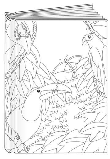 Rain Forest Big Bare Book (8-3/8" x 11")