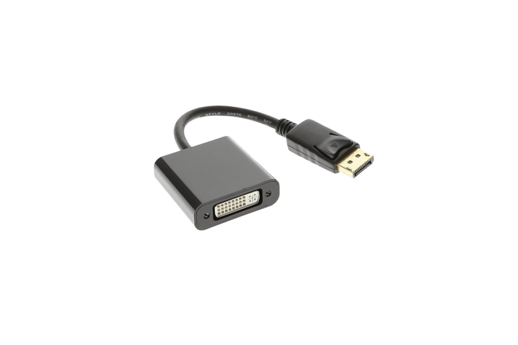 DisplayPort Male to DVI Female Adapter, Black ,6in