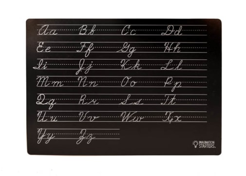 Chalkboard Cursive Practice Mat 12" x 17" (Reversible)
