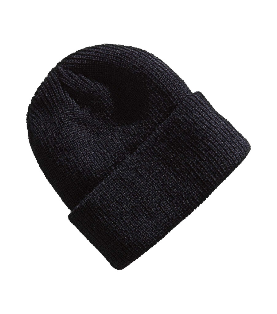 Classic Ribbed Cuff Knit Beanie - Black, , large image number 1