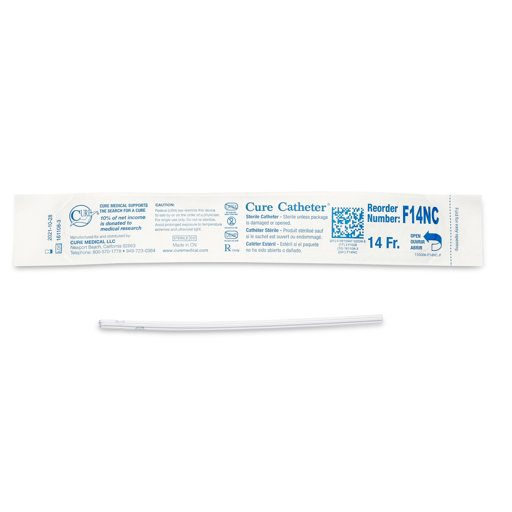 Cure Catheter Intermittent Catheter without Connector MK 765301
