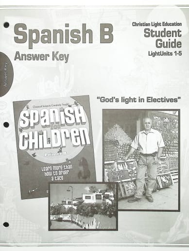 Spanish B Student Guide Answer Key LightUnits 1-5