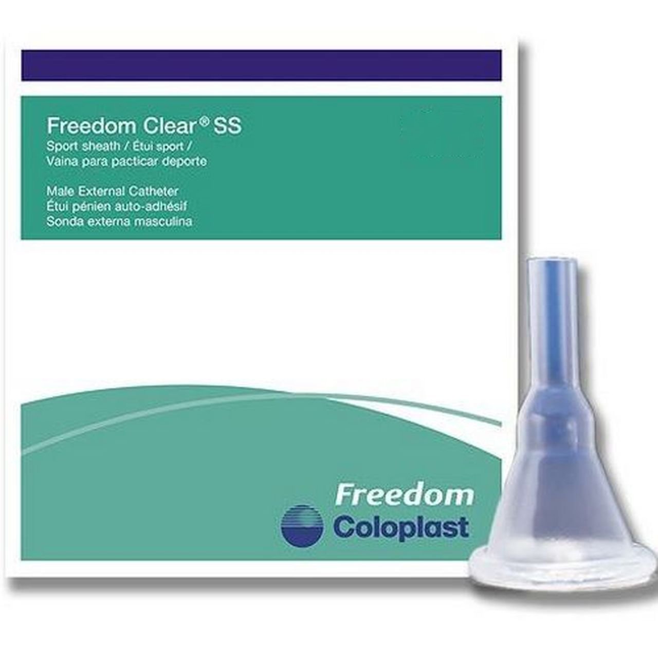 Coloplast Freedom Clear SS Male External Catheter, Large MK 461689