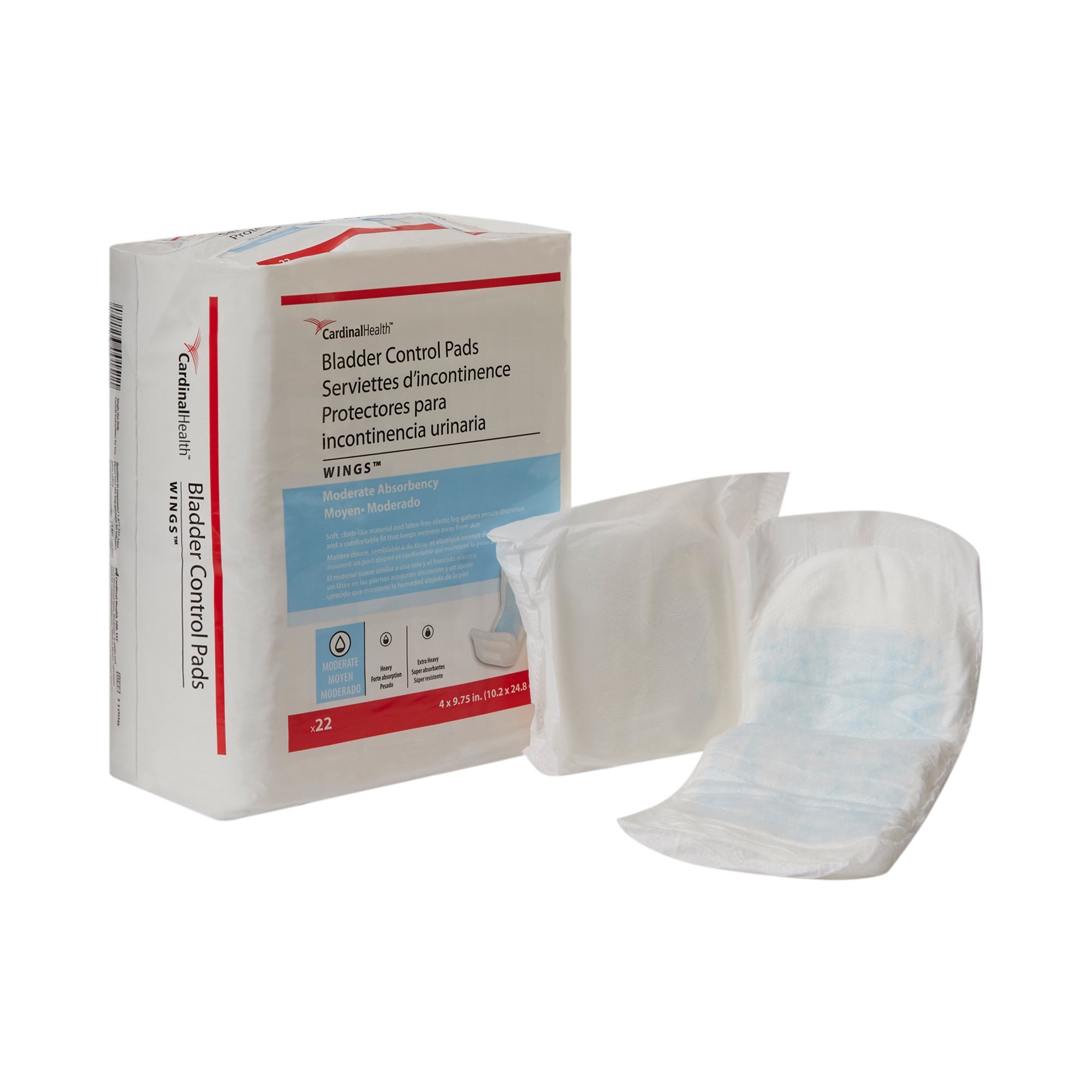 Sure Care Bladder Control Pads, Moderate Absorbency, 4 x 9.75 Inch MK 731677