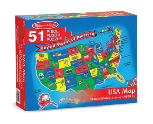 Melissa & Doug USA Map Floor Puzzle