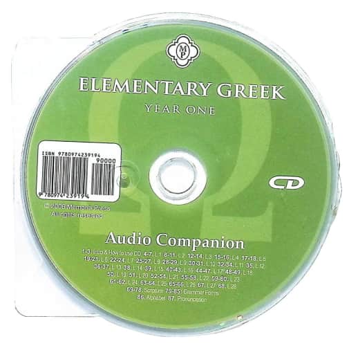 Memoria Press Elementary Greek Koine for Beginners Year 1 Audio CD