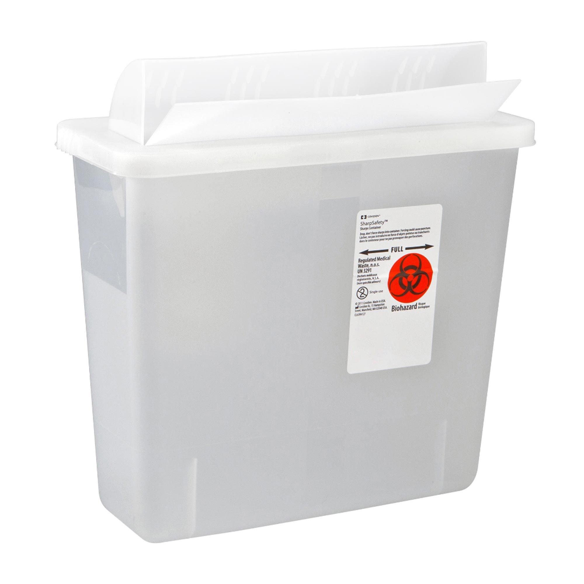 In-Room Multi-purpose Sharps Container, 3 Gallon, 13.75 x 16.25 x 6 Inch MK 207390