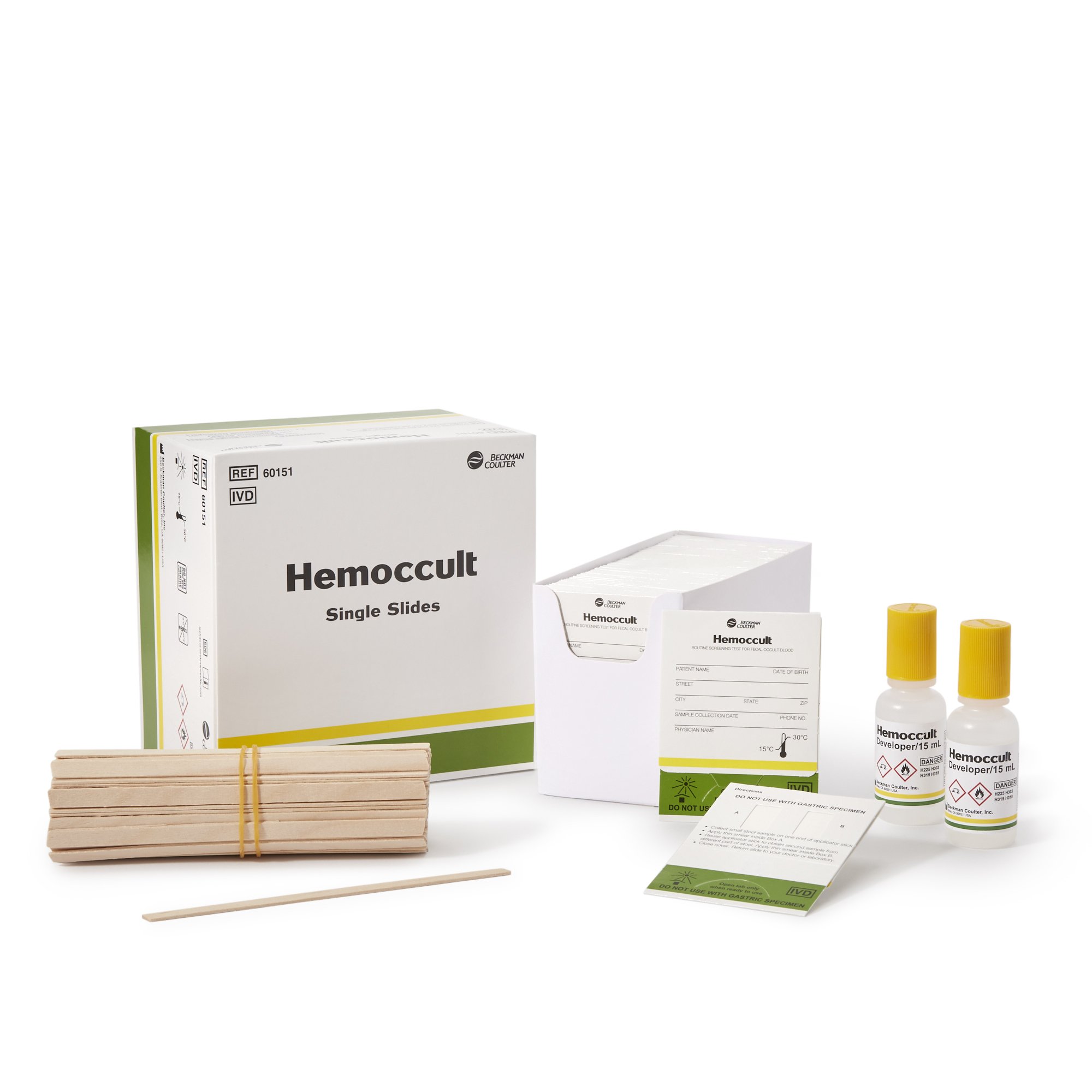 Hemoccult Single Slides Fecal Occult Blood Colorectal Cancer Screening Test Kit MK 49048