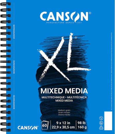 Canson XL Mix Media Pad 9" x 12" (60 Sheets)