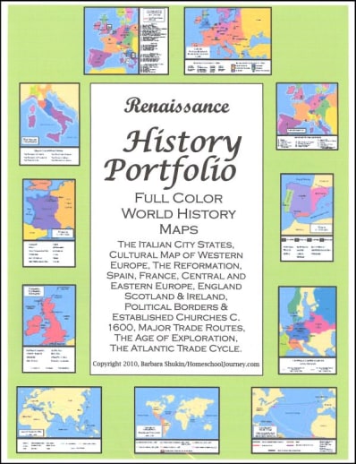 Renaissance History Portfolio Full Color Maps