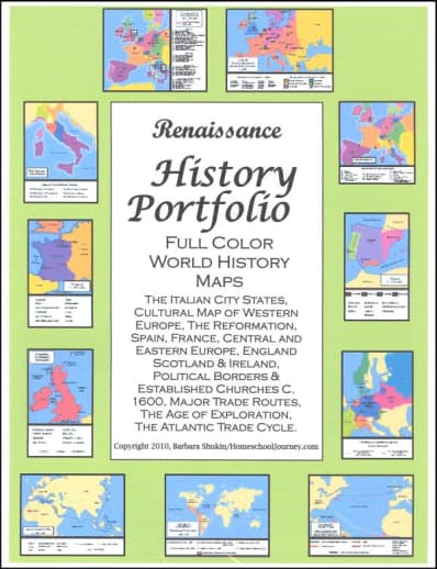 Renaissance History Portfolio Full Color Maps