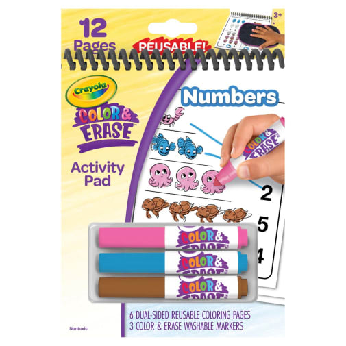 My First Crayola Color & Erase Reusable Activity Pad, Numbers