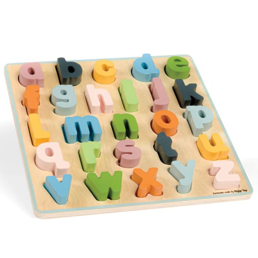 Wooden Lowercase Alphabet Learning Puzzle
