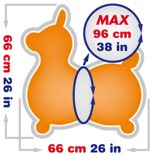 Rody Max - USA Red w/white dots, blue saddle