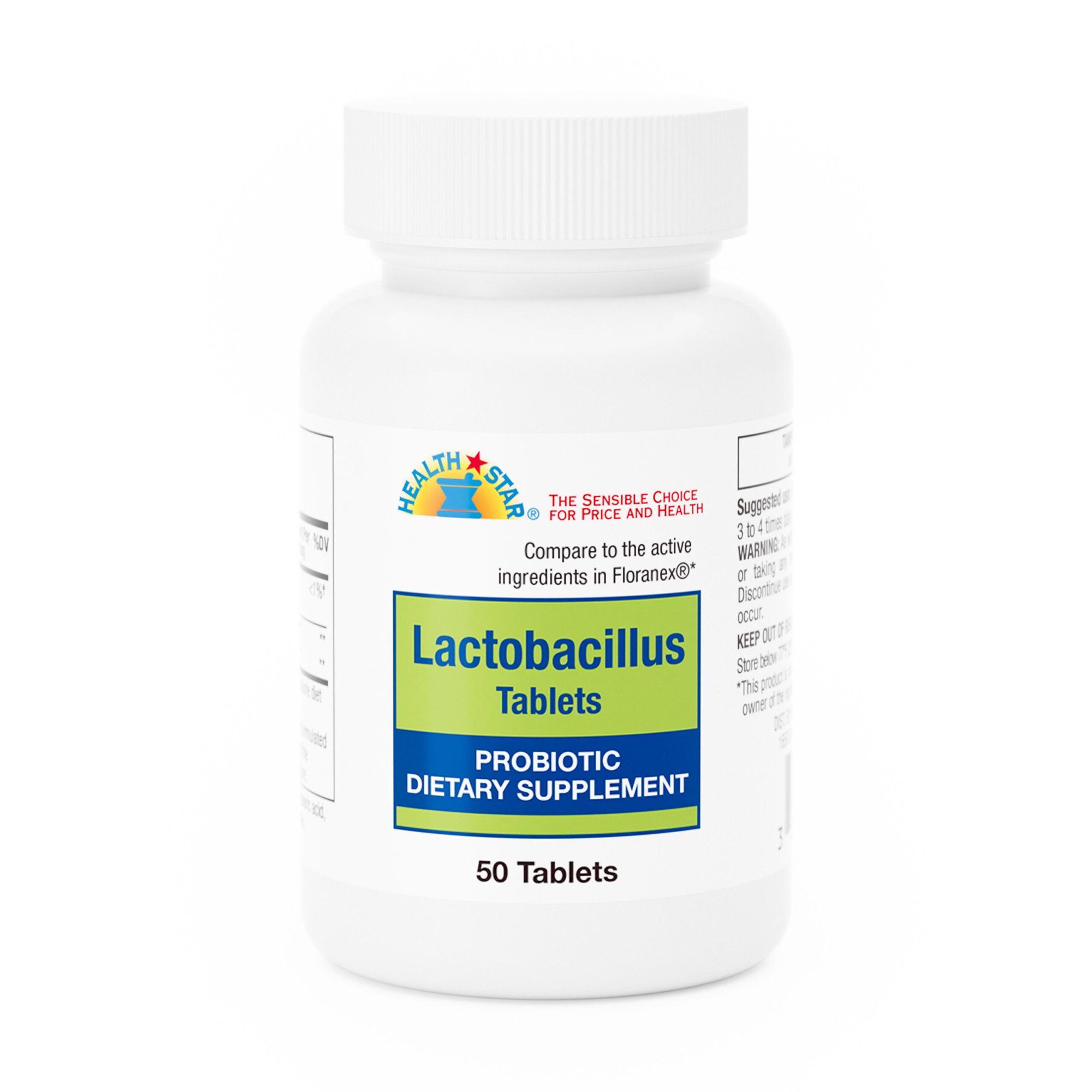 Health*Star Lactobacillus Probiotic Dietary Supplement Tablets MK 1039130