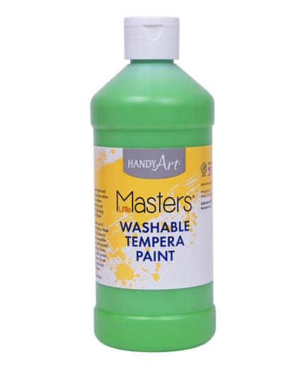 Little Masters Washable Tempera Paint - Light Green (16 oz)