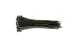 4in Nylon Cable Ties, Black (Qty 100)