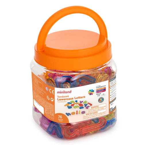 Translucent Lowercase Letters (76 pieces)