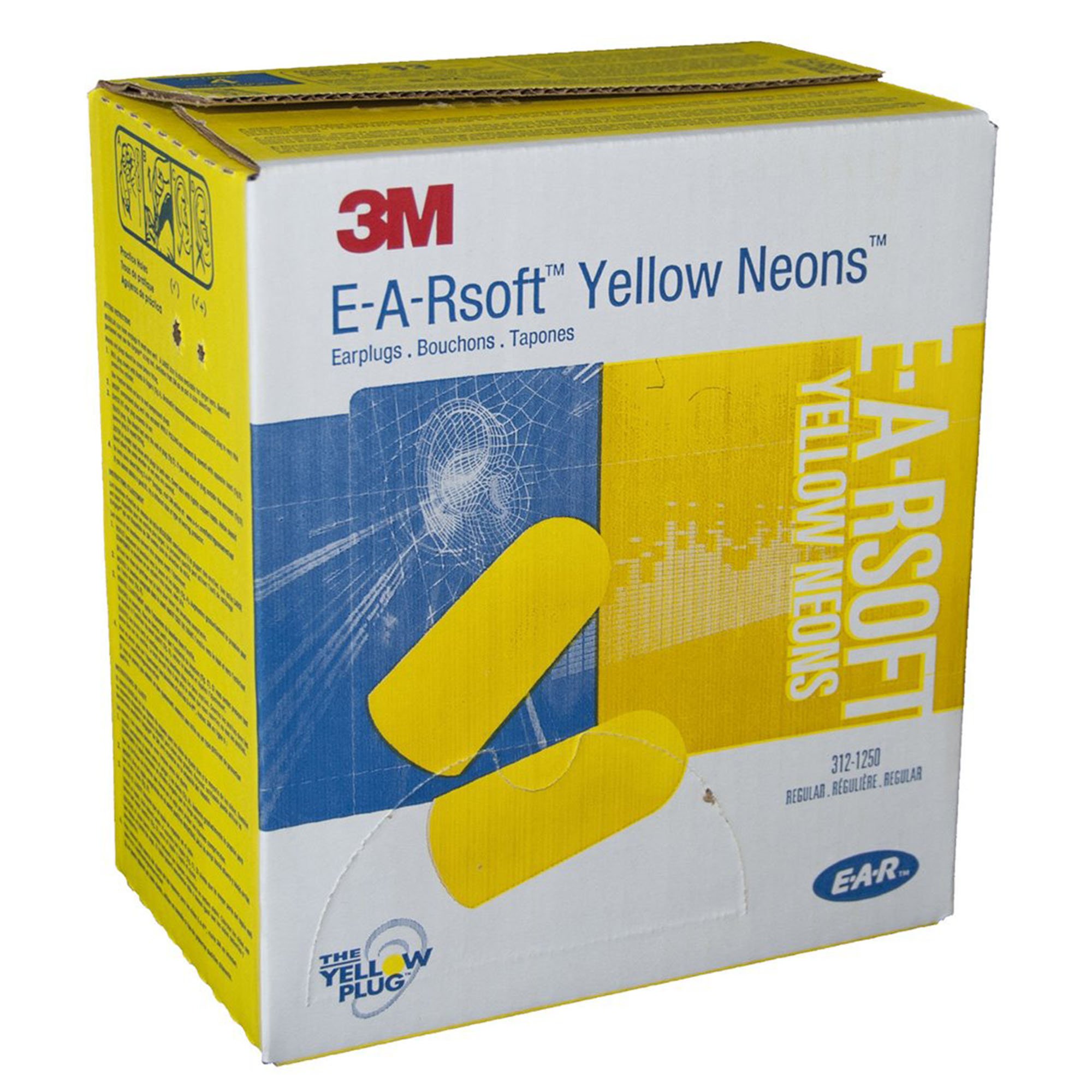 3M E-A-Rsoft Yellow Neons Ear Plugs MK 765622