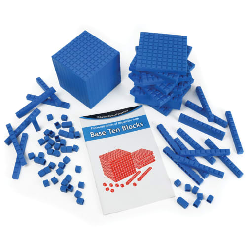 Interlocking Base Ten Starter Set - Blue