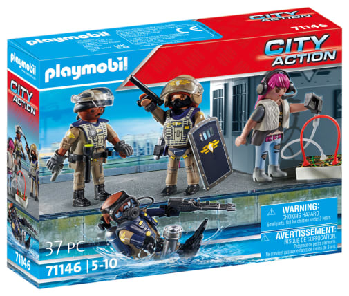 Playmobil City Action Tactical Unit Police Figure Set