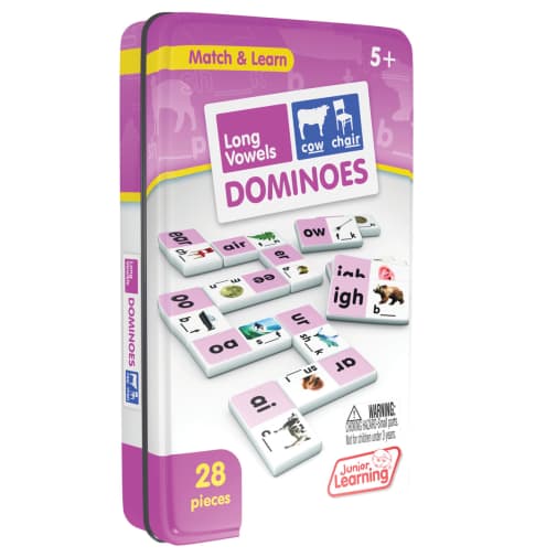 Long Vowels Dominoes - 28 pieces (Match and Learn)