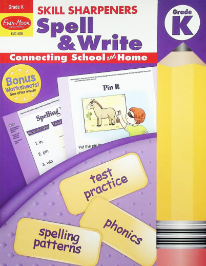 Skill Sharpeners: Spell & Write - Grade K