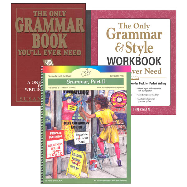 High School Grammar Part 2 Literature Unit Package