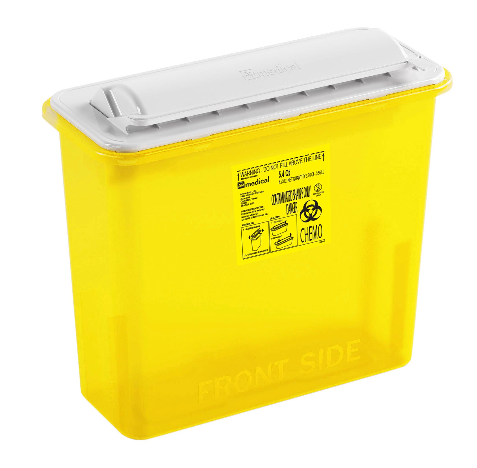 AP Line Chemotherapy Sharps Container MK 907240