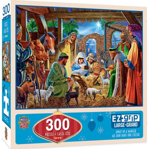 MasterPieces Away in a Manger EZ-Grip Puzzle (300 pieces)