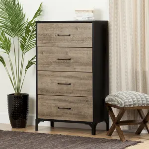 4-Drawer Chest Dresser - Rustic Design