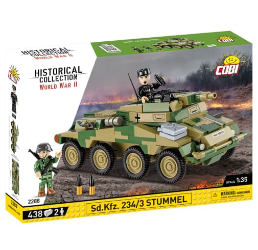 COBI Sd.Kfz. 234/3 Stummel Armored Car - 438 pieces (World War II Historical Collection)