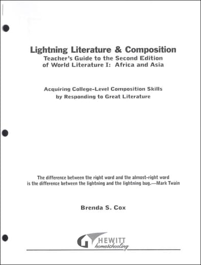 Lightning Literature & Composition World I Africa and Asia Teacher Guide